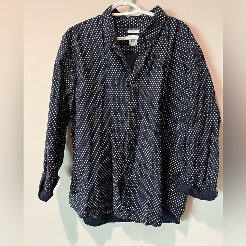 Gap Men's Button up Long Sleeve Shirt Size L